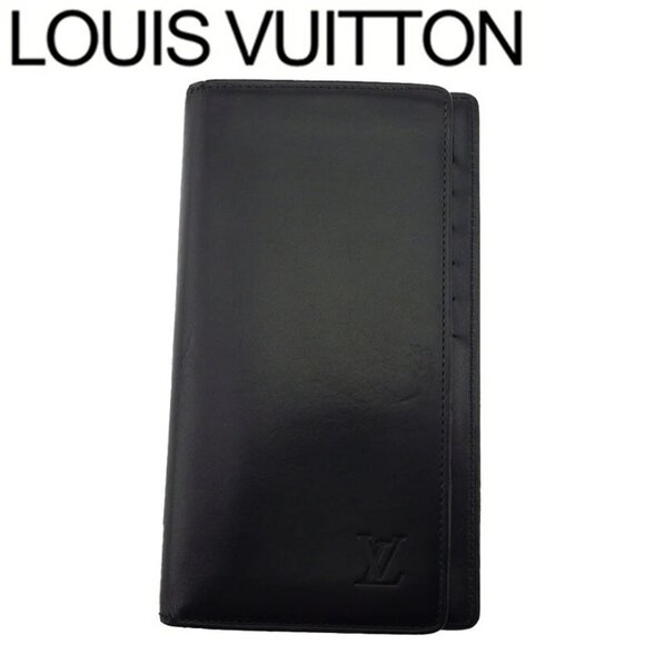LOUIS VUITTON Long Bill Purse Nomad Leather Authentic Used